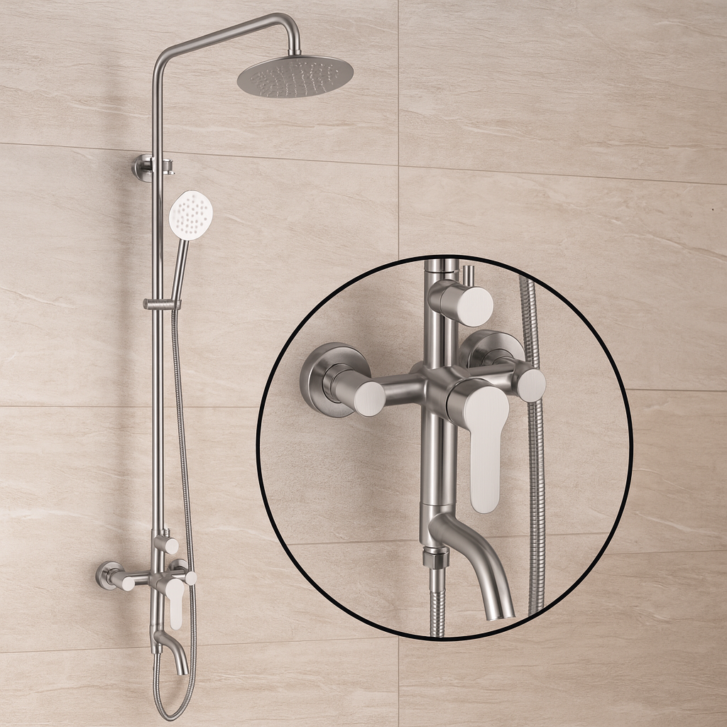Coloana de Dus Inox Satinat Design Minimalist