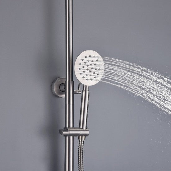 Coloana de Dus Retro Cromata din Alama