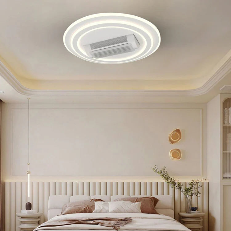 Lustra LED DL2410-1 cu Ventilator Reglabil si Telecomanda Echivalent 400W ALBA / VENTILATOR Lighting Fixtures