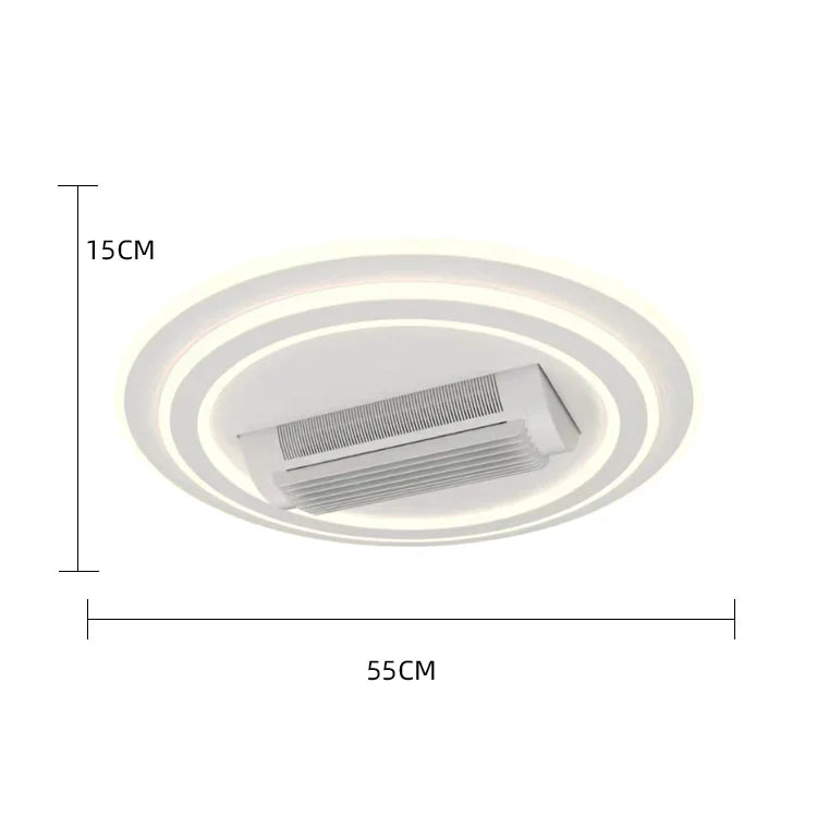 Lustra LED DL2410-1 cu Ventilator Reglabil si Telecomanda Echivalent 400W ALBA / VENTILATOR Lighting Fixtures