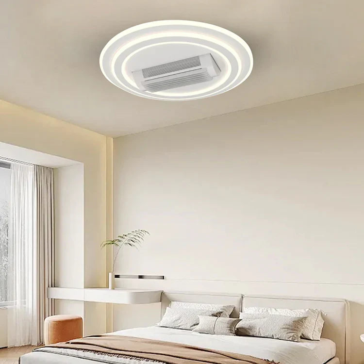 Lustra LED DL2410-1 cu Ventilator Reglabil si Telecomanda Echivalent 400W ALBA / VENTILATOR Lighting Fixtures