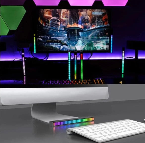 Bara Led Rgb De Ritm Cu Activare Sonora Reincarcabile Strips
