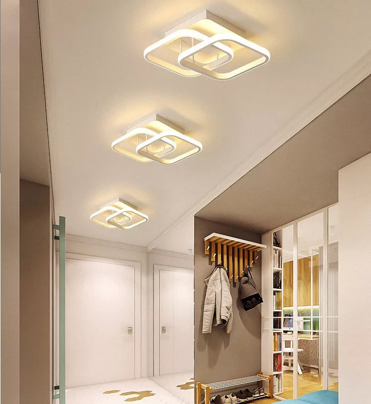 Lustra Led 32W Two Square Echivalent 200W Lighting Fixtures