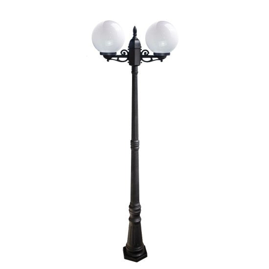 Stalp De Gradina Negru 2 Brate 40W 220CM STALP ORNAMENTAL / NEAGRA GARDEN POLE