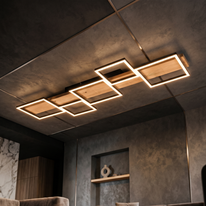 Lustra LED Aplicata Wood HARPER Premium Echivalent 500W