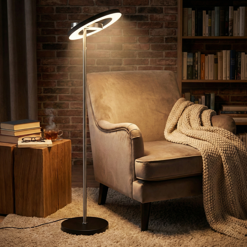 Lampadar LED PREMIUM SILVER GUANO 160CM