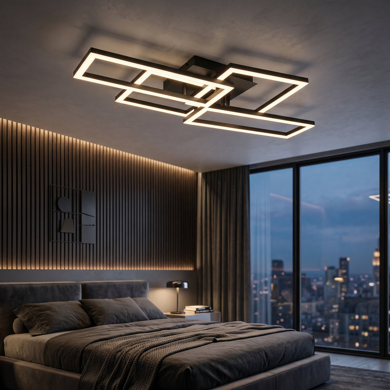 Lustra LED MIRIA Angles 3 Lumini PREMIUM Telecomanda