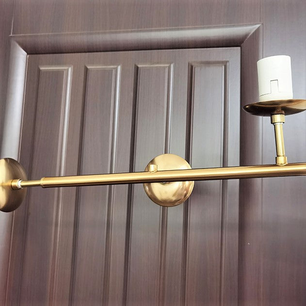 Lustra Abajur Mat Gold Liniara 6Xe27 Chandeliers