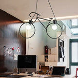 Lustra Vintage BIKE Black 2xE27