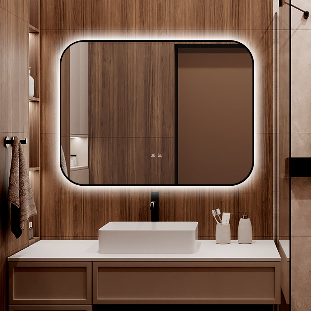 Oglinda LED Dreptunghiulara 80x60cm Functie Dezaburire si Touch LED MIRROR