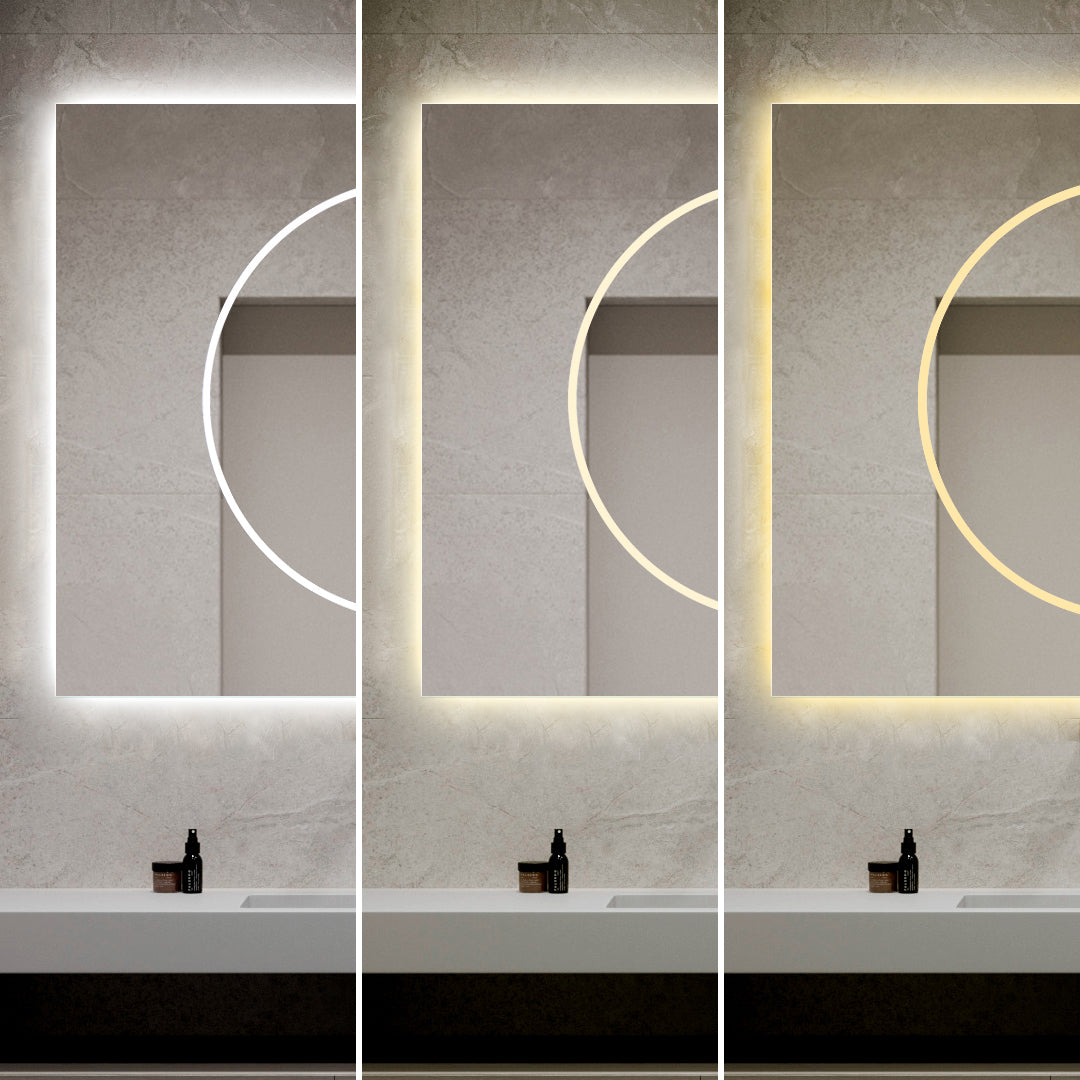 Oglinda LED Dreptunghiulara 100x80cm Functie Dezaburire si Touch LED MIRROR