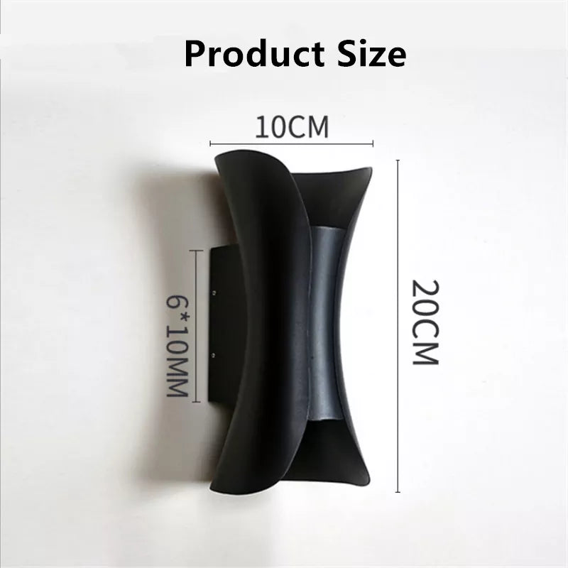 Aplica Led Exterior 2X5W Ultron Black Wall Light Fixtures