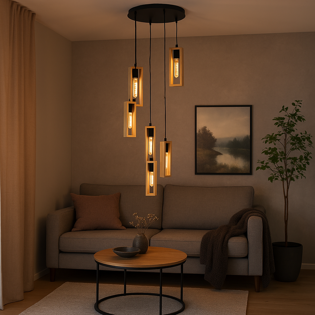 Lustra Retro 6xE27 LITTLETON 44054 VINTAGE SI RETRO DESIGN Lighting Fixtures