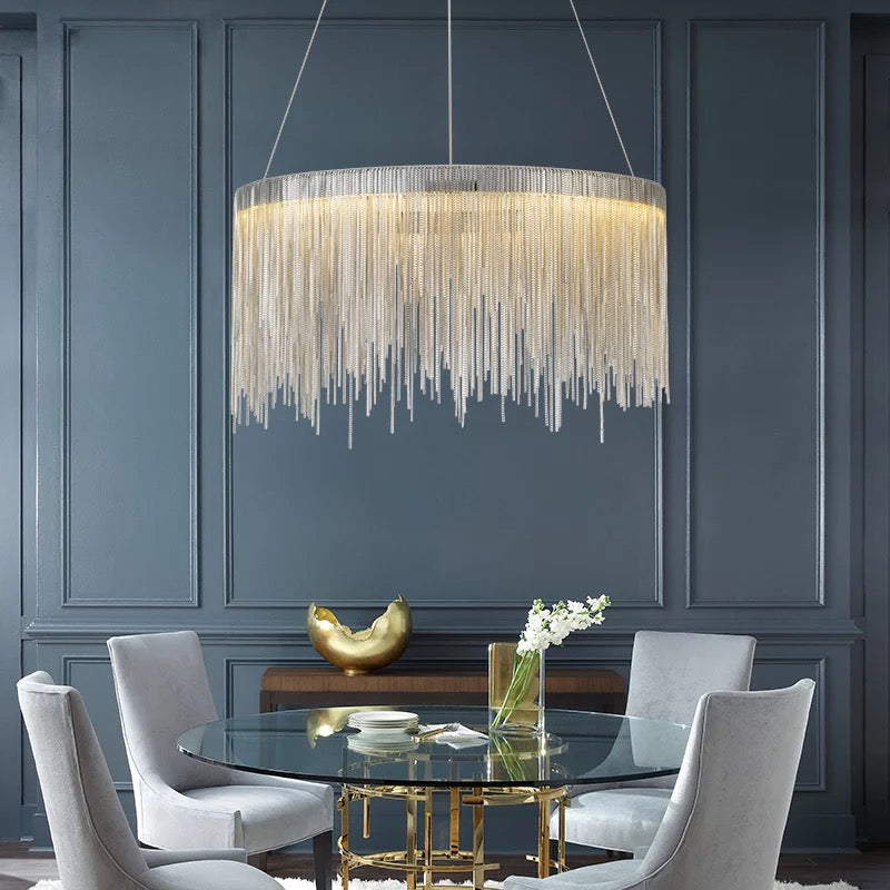 Lustra LED 60W KING Chrome 1 Segment CHROME / 60CM / SUSPENDATE Lighting Fixtures