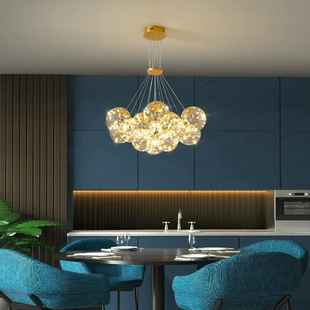 Lustra LED Suspendata Sparkle Abajur Transparent AURIE / SUSPENDATE / 13 Lighting Fixtures