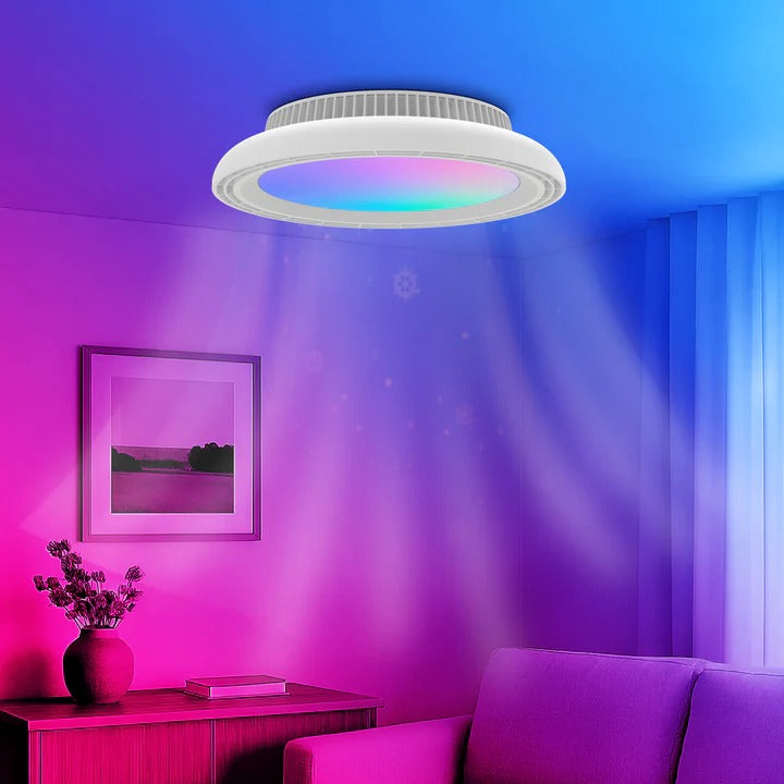 Lustre LED cu ventilator