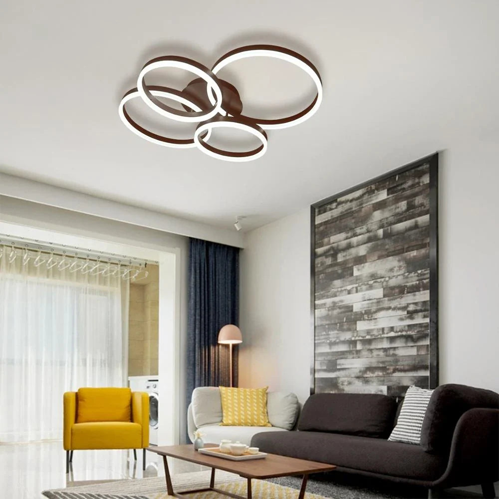 Lustra Led 132W 2 + 2 Circle New Design Maro Lighting Fixtures