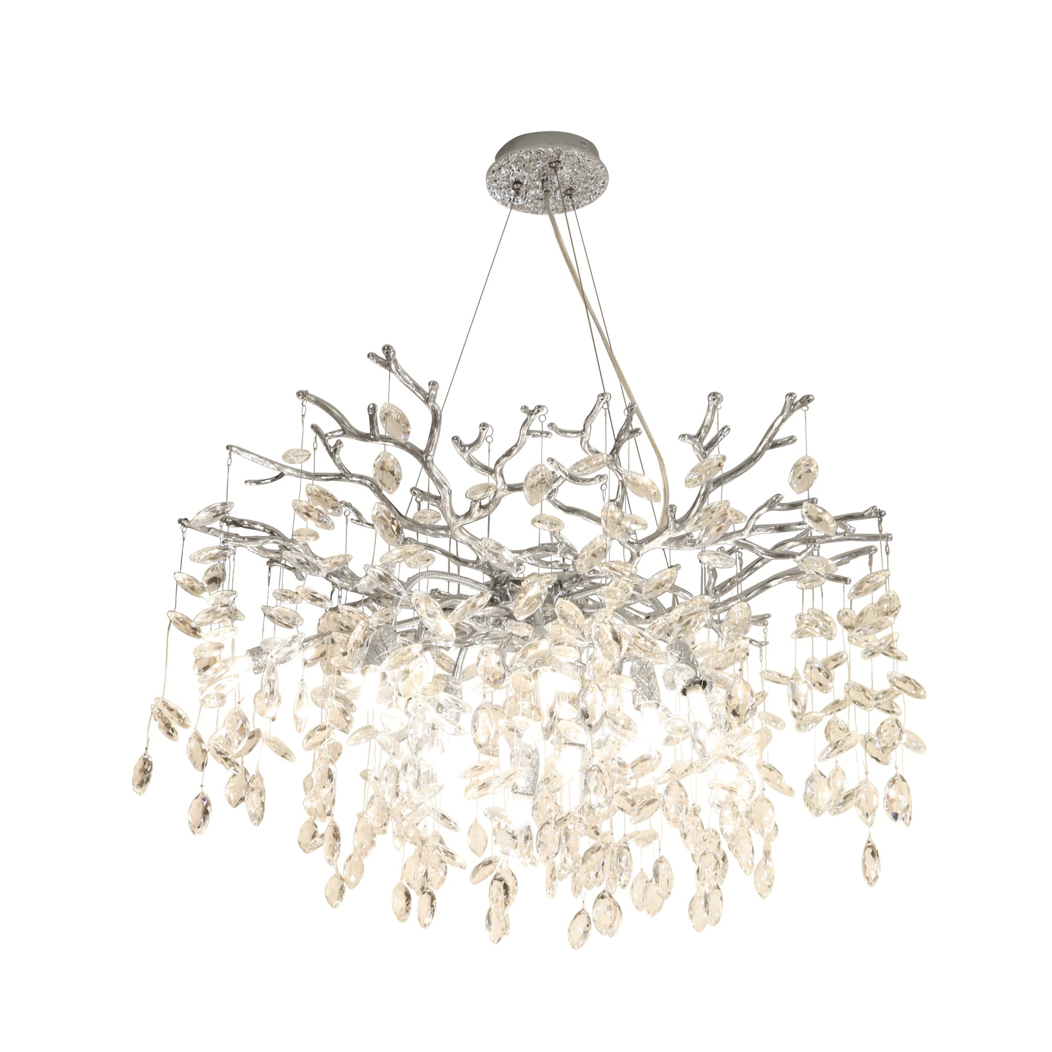 Candelabru Cristal LUXURY Silver CINDY 80cm ARGINTIE / 80CM / LUXURY Chandeliers Crystal