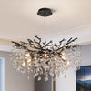 Candelabru Suspendat Black+Silver Crystal Symphony