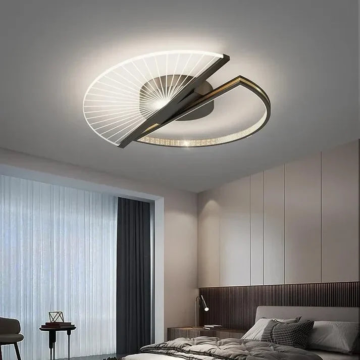 Lustra Led Charlotte 1 + 1 Circle Echivalent 300W Telecomanda Lighting Fixtures