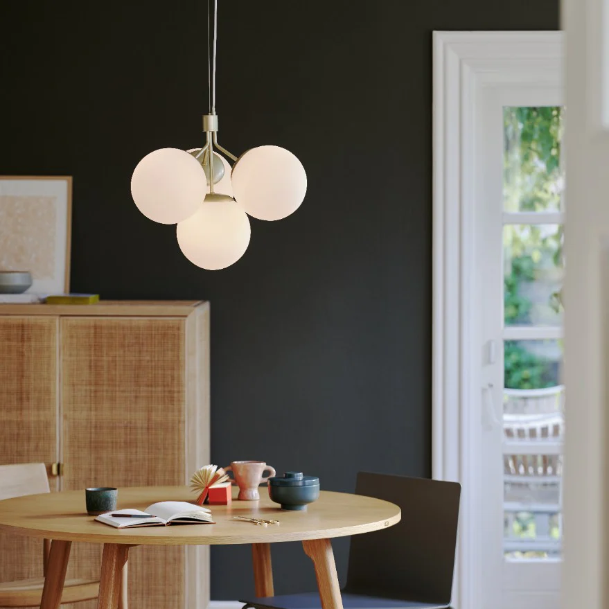 Pendul Nordic Abajur Mat 4xE27 Gold AURIE / NORDIC Lighting Fixtures