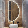 Oglinda LED Maxi HalfMoon Frameless 80x150CM 3 Lumini si Touch