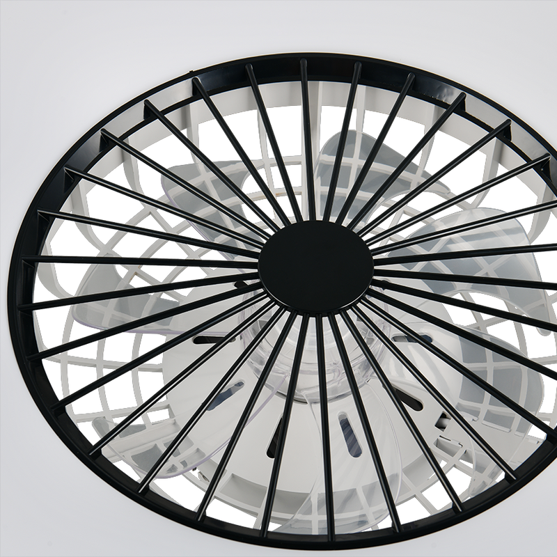 Lustra LED RGB Svaerholt Black cu Ventilator si Telecomanda Premium Germany