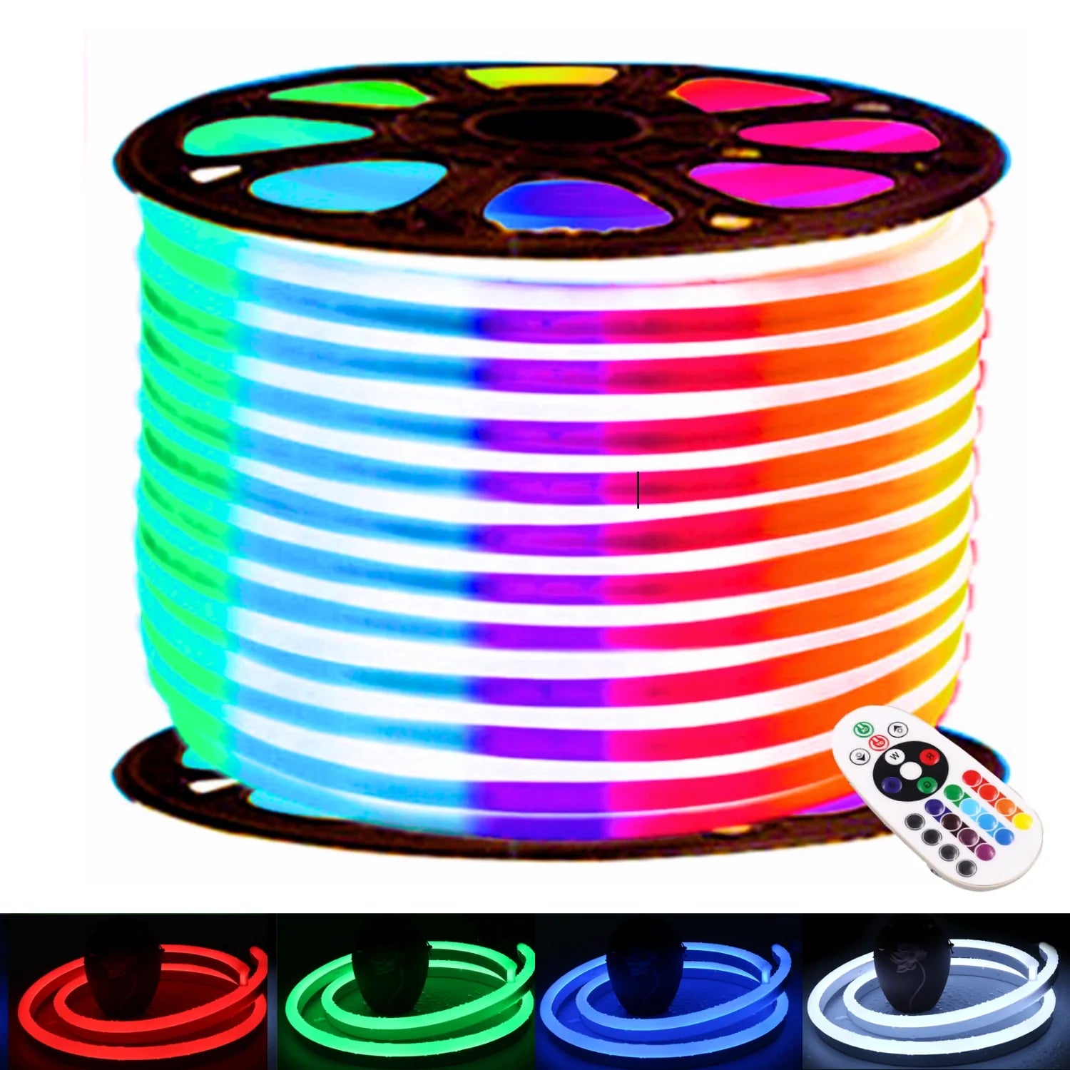 KIT COMPLET - NEON FLEX LED RGB 220V