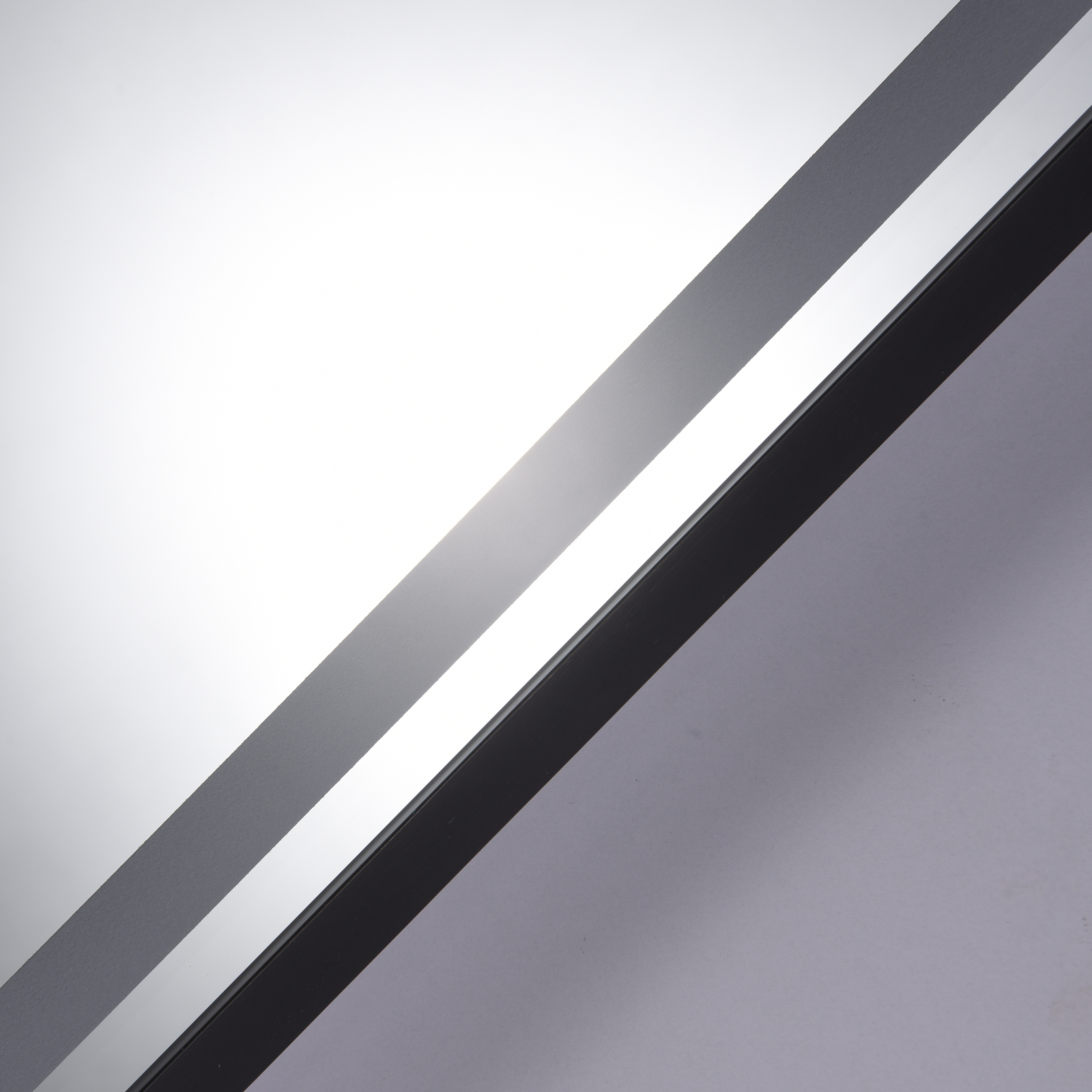 Oglinda Led 110X70Cm Rama Neagra Dezaburire Ceas Temperatura Touch Si 3 Lumini Od058/Bk Mirror