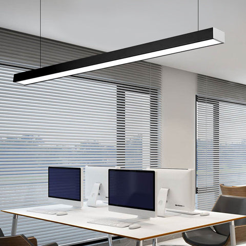 Corp Iluminat LED Liniar 54W 120cm Suspendat/Aplicat Negru Resigilat R3