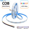 Banda LED 24V COB RGB-CCT 21W/m - 840 SMD/m - IP20 - Rola 5 metri