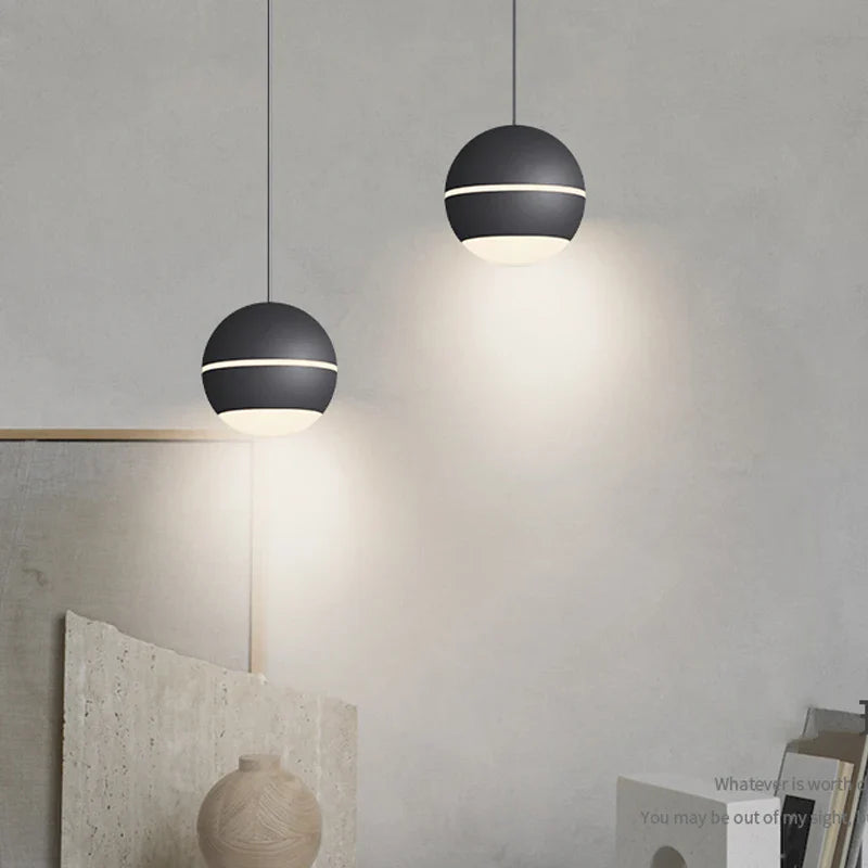 Pendul LED 12W S10 Black Reglabil Pull UP/DOWN NEAGRA / 10CM led ceiling light