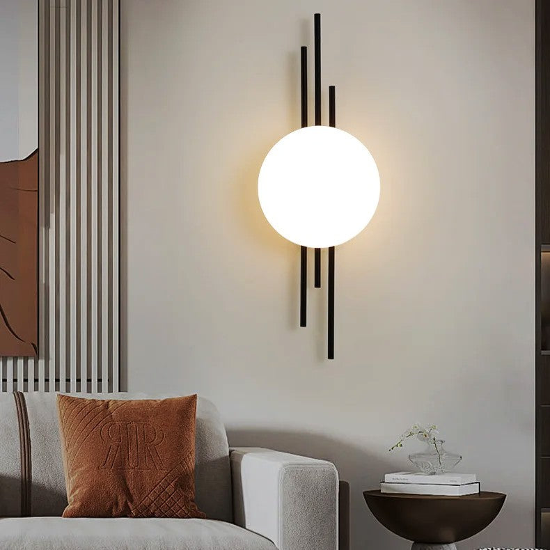 Aplica LED 20W Luxury Fine Lines Black NEAGRA / APLICA PERETE / MINIMALIST DESIGN Wall Light Fixtures