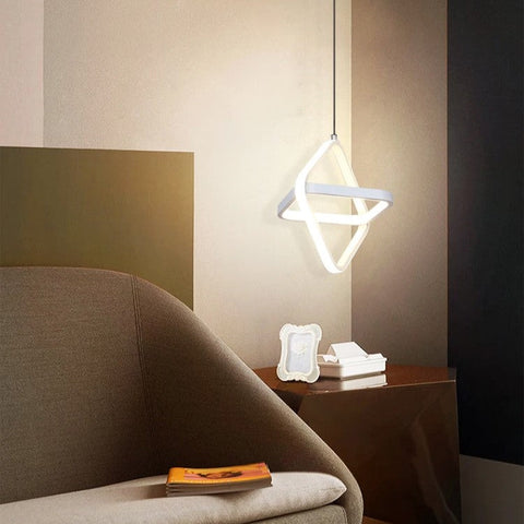 Lustra LED Suspendata INFINITY SQUARE Echivalent 200W Resigilat R3