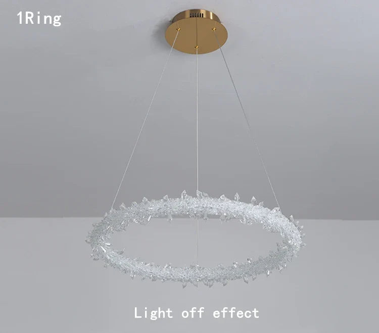 Lustra Led Suspendata Cristal Luxury Frozen Lighting Fixtures