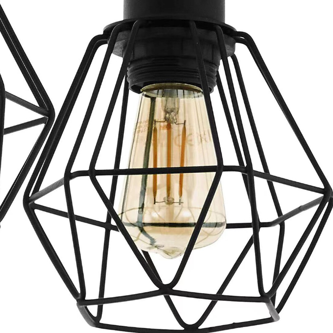 Lustra EGLO TOWNSHEND 5 44074 NEAGRA / VINTAGE SI RETRO DESIGN Lighting Fixtures