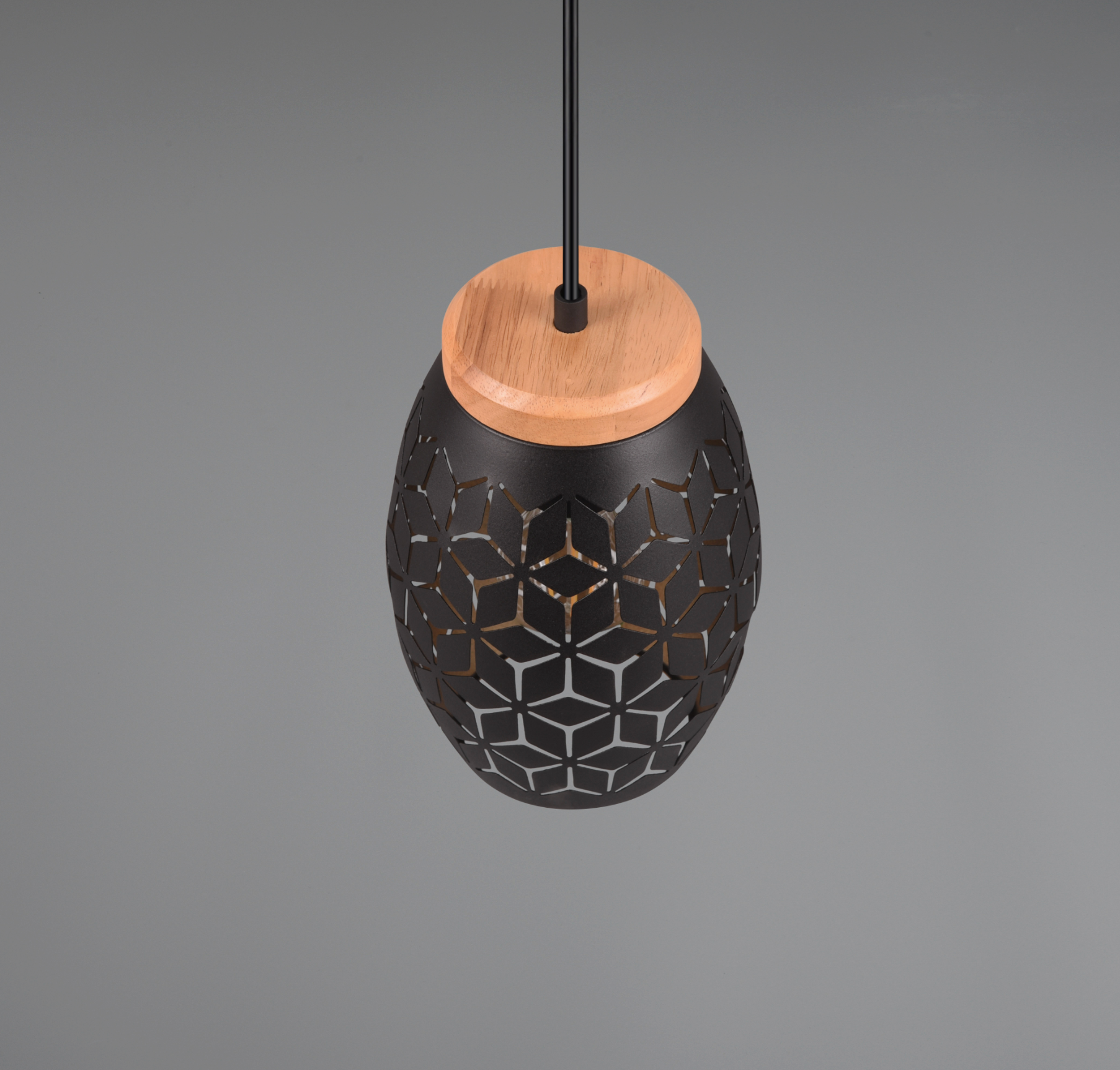 Pendul BIDAR 1x E27 Black NEAGRA / VINTAGE SI RETRO DESIGN Lighting Fixtures