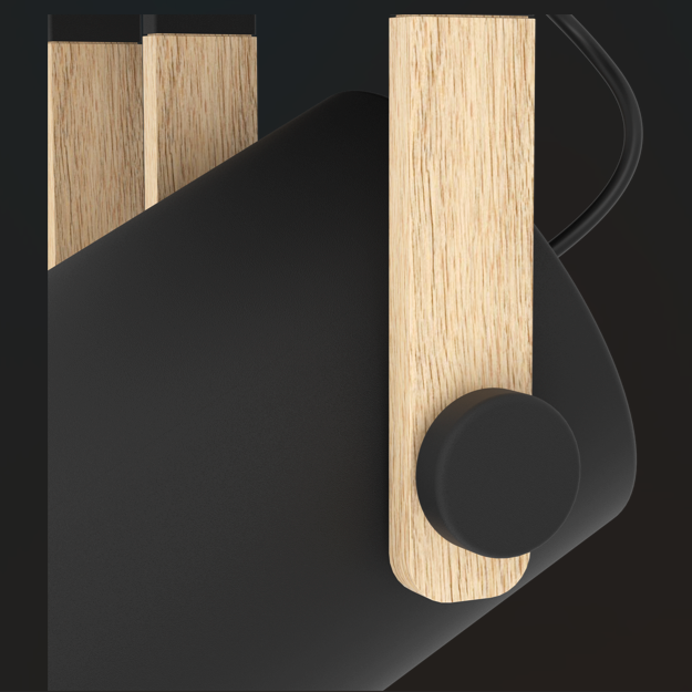 Lustra HORNWOOD Black & Brown 100CM NEAGRA / VINTAGE SI RETRO DESIGN / 100CM Chandeliers