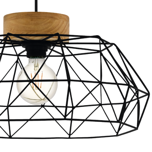 Pendul PADSTOW Black & Brown 110CM Eglo NEAGRA / ABAJUR Lighting Fixtures