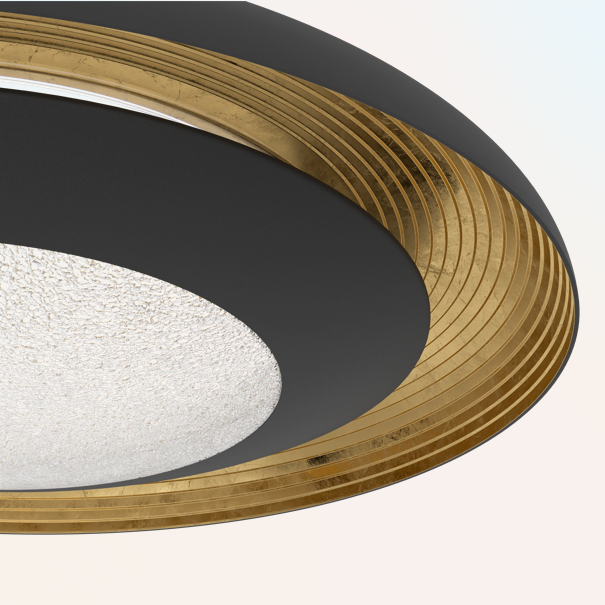 Aplica/Plafonieră LED Premium CANICOSA 2 Round 49.5CM Telecomanda led ceiling light