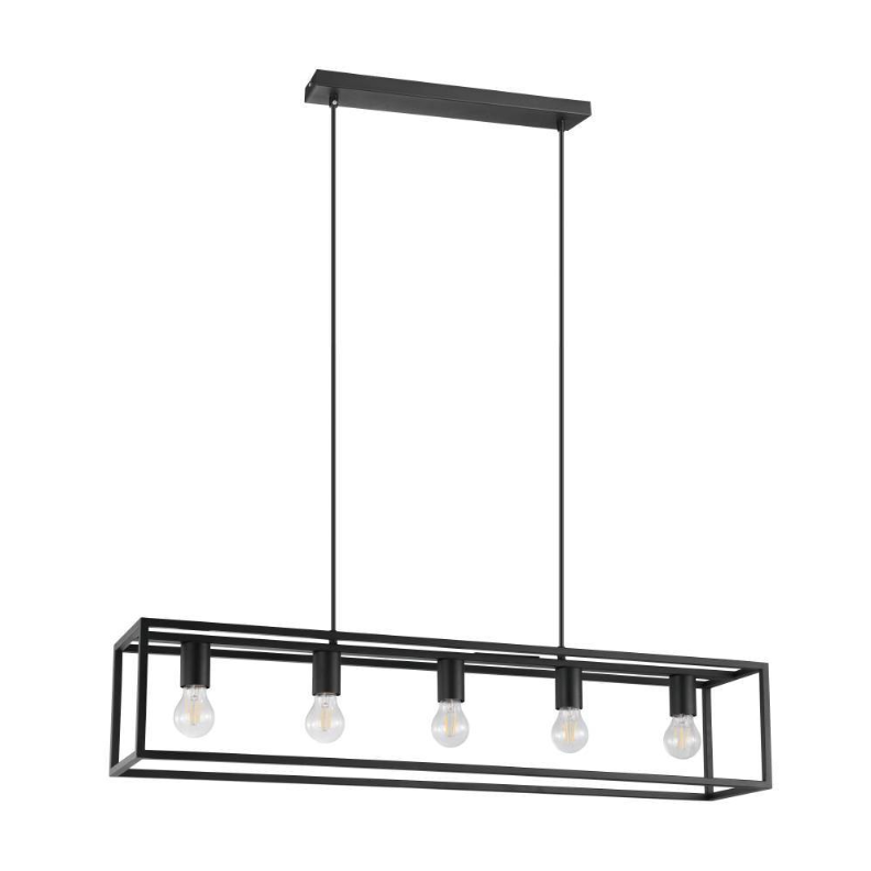 Lustra Suspendata ELDRICK Black Eglo
