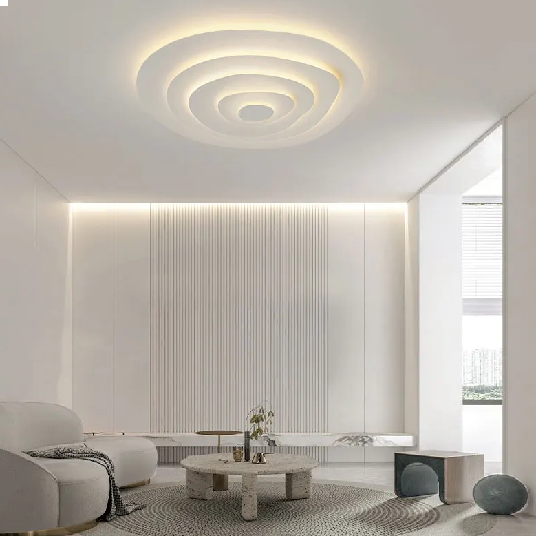 Lustra LED Scarlet Levels SMART Echivalent 600W Telecomanda ALBA / 50CM / MINIMALIST DESIGN Lighting Fixtures