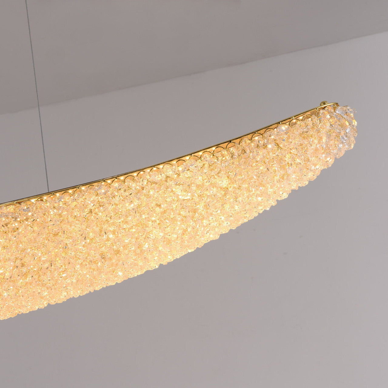 Lustra LED Suspendata Gondola Gold Cristal CRISTAL / AURIE Ceiling Light Fixtures