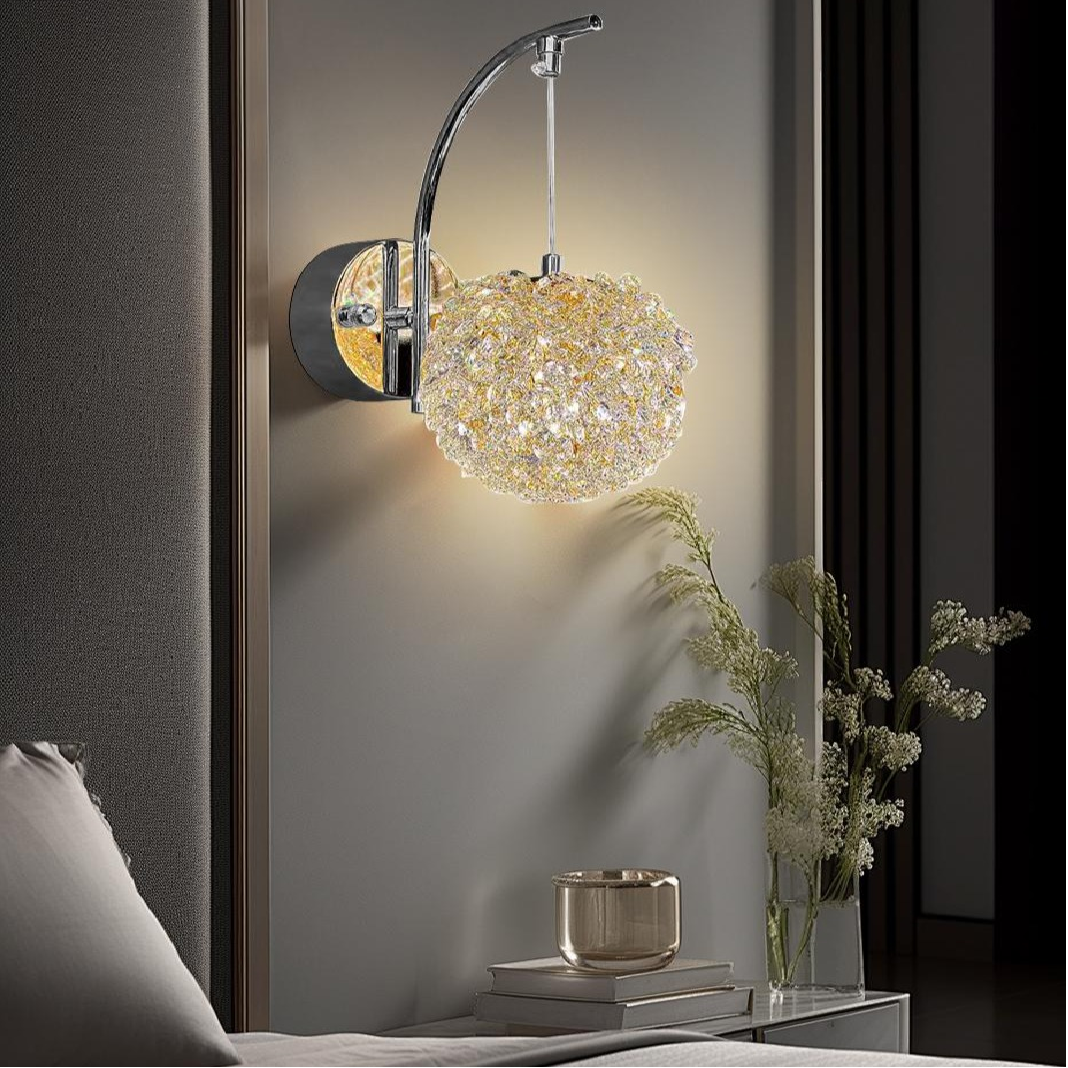 Aplica LED MEZO Silver Cristal CHROME / CRISTAL Wall Light Fixtures