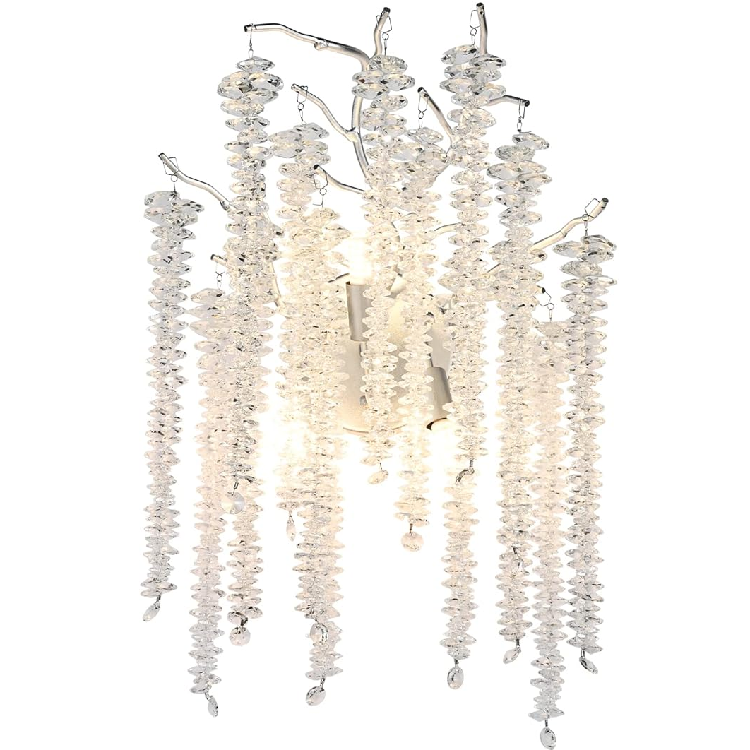 Aplica Cristal Silver Luxury Willow MINIMALIST DESIGN / ARGINTIE Wall Light Fixtures