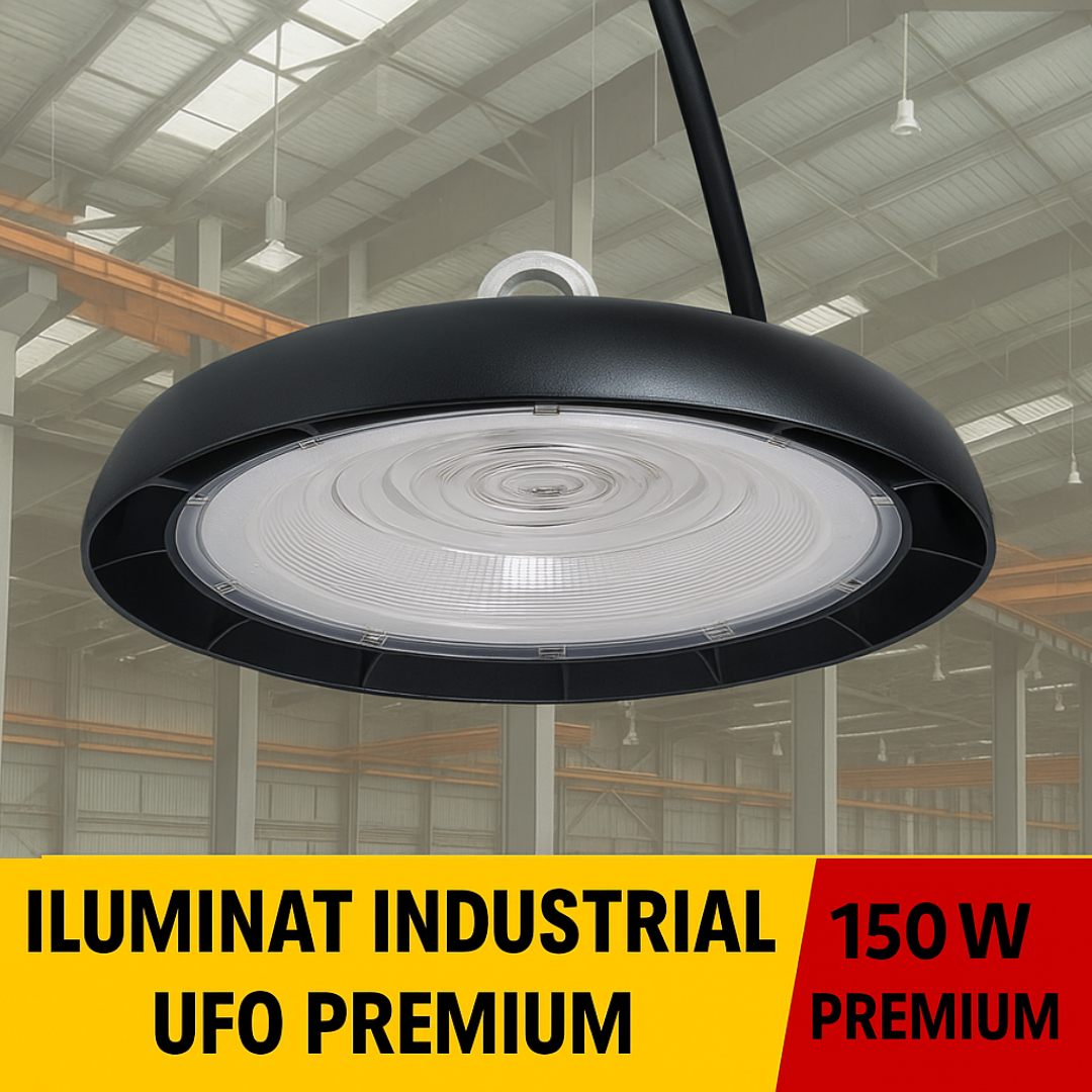Lampa LED 150w Iluminat Industrial UFO Glori Premium 120Lm/w UFO HI BAY LED