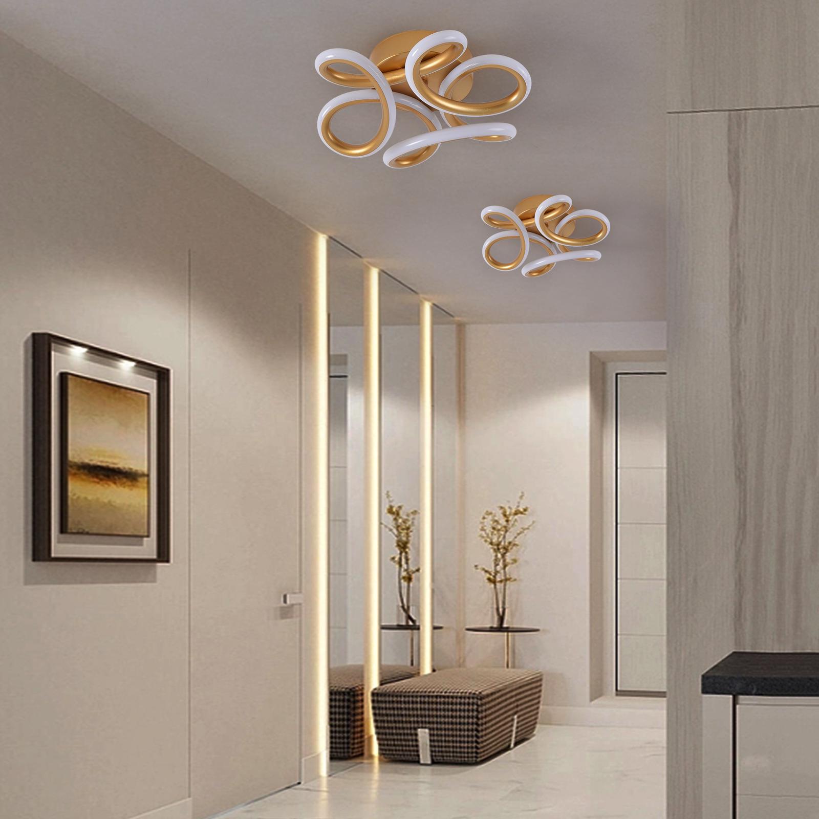 Lustra Led 48W Mariola Gold Echivalent 200W Lighting Fixtures