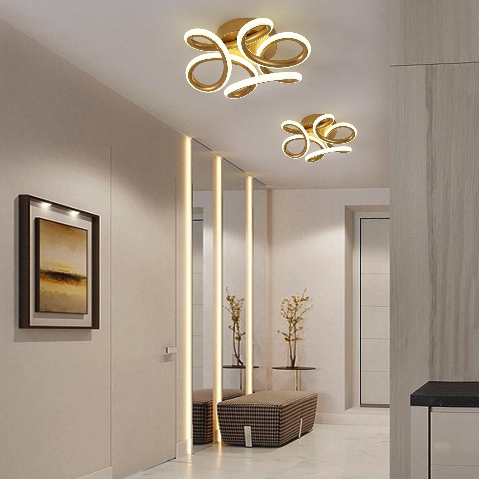 Lustra Led 48W Mariola Gold Echivalent 200W Lighting Fixtures