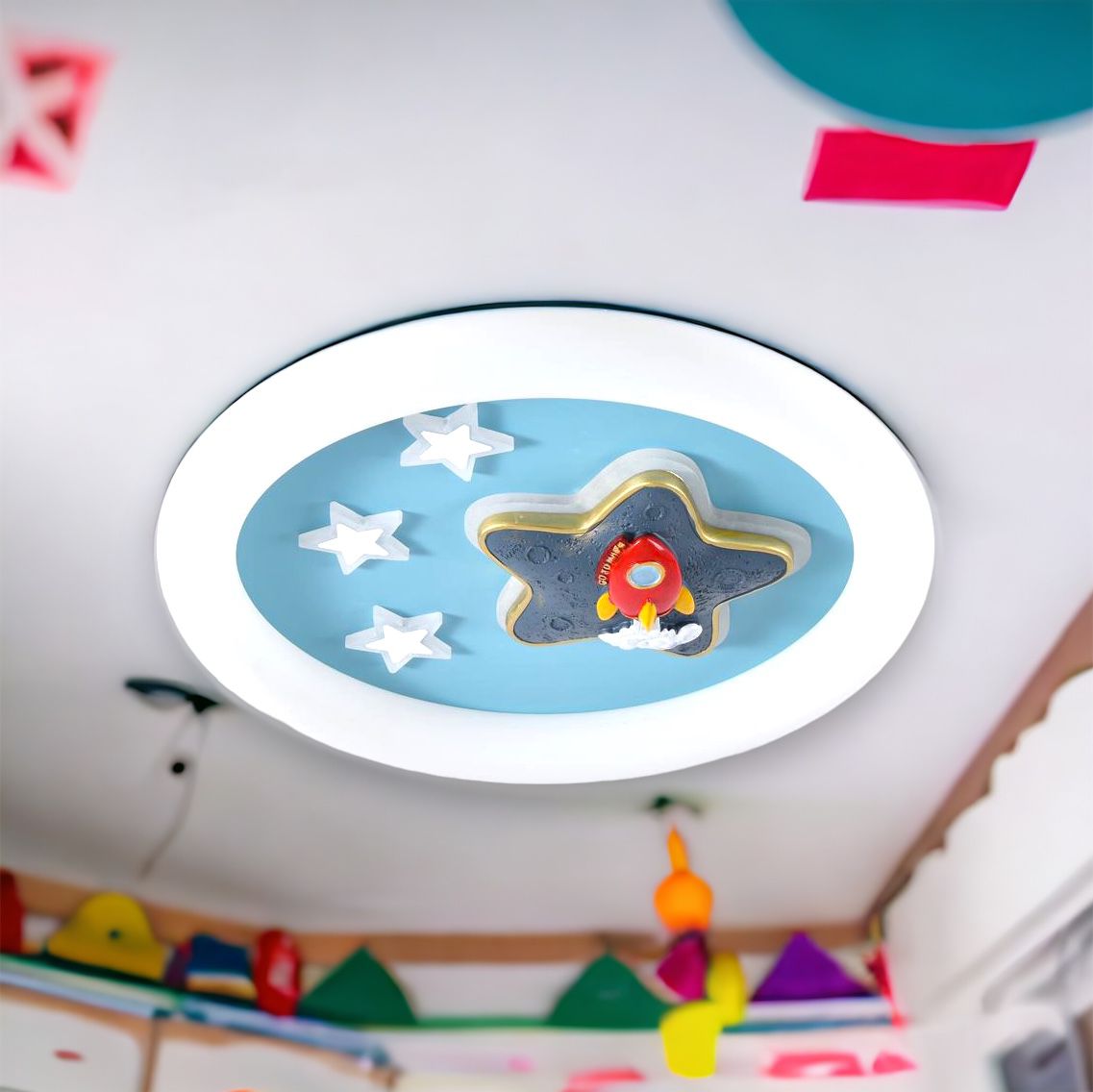 Lustra Led 65W Blue Stars Echivalent 300W Lighting Fixtures