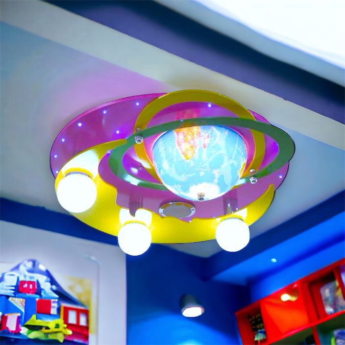 Lustra Led 50W Earth Pink Cu Boxa Si Bluetooth Lighting Fixtures